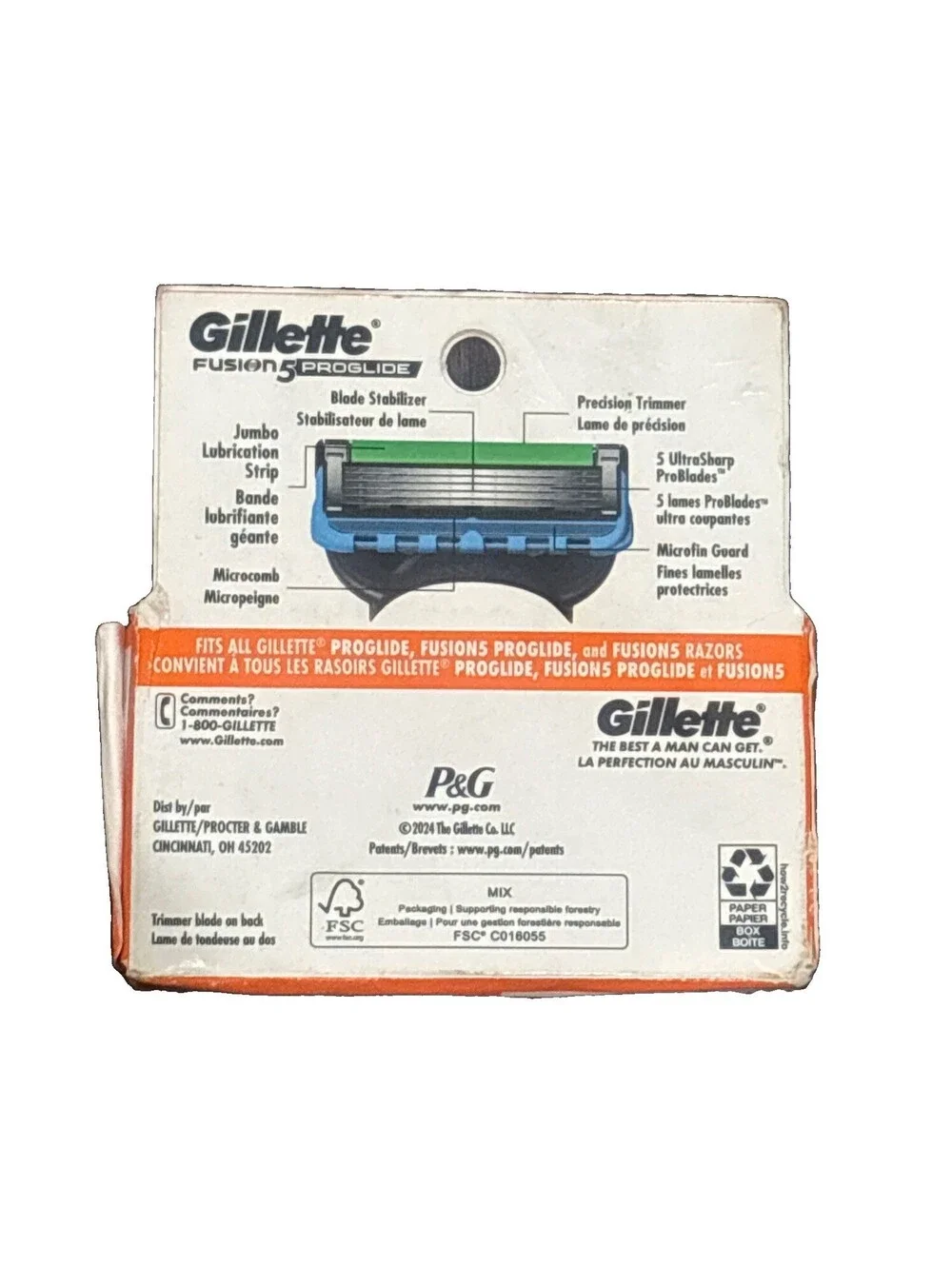 Gillette Fusion ProGlide Power Cartridges - 4 Count